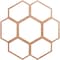 Ekena Millwork Florin Wood Fretwork Pierced Ceiling Medallion, Cherry, 26"OD x 9 1/8"ID x 3/8"T CMWP26X26X0375FOCH - alternate 1